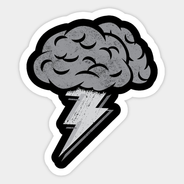 Brainstorm_BW Sticker by Zugor